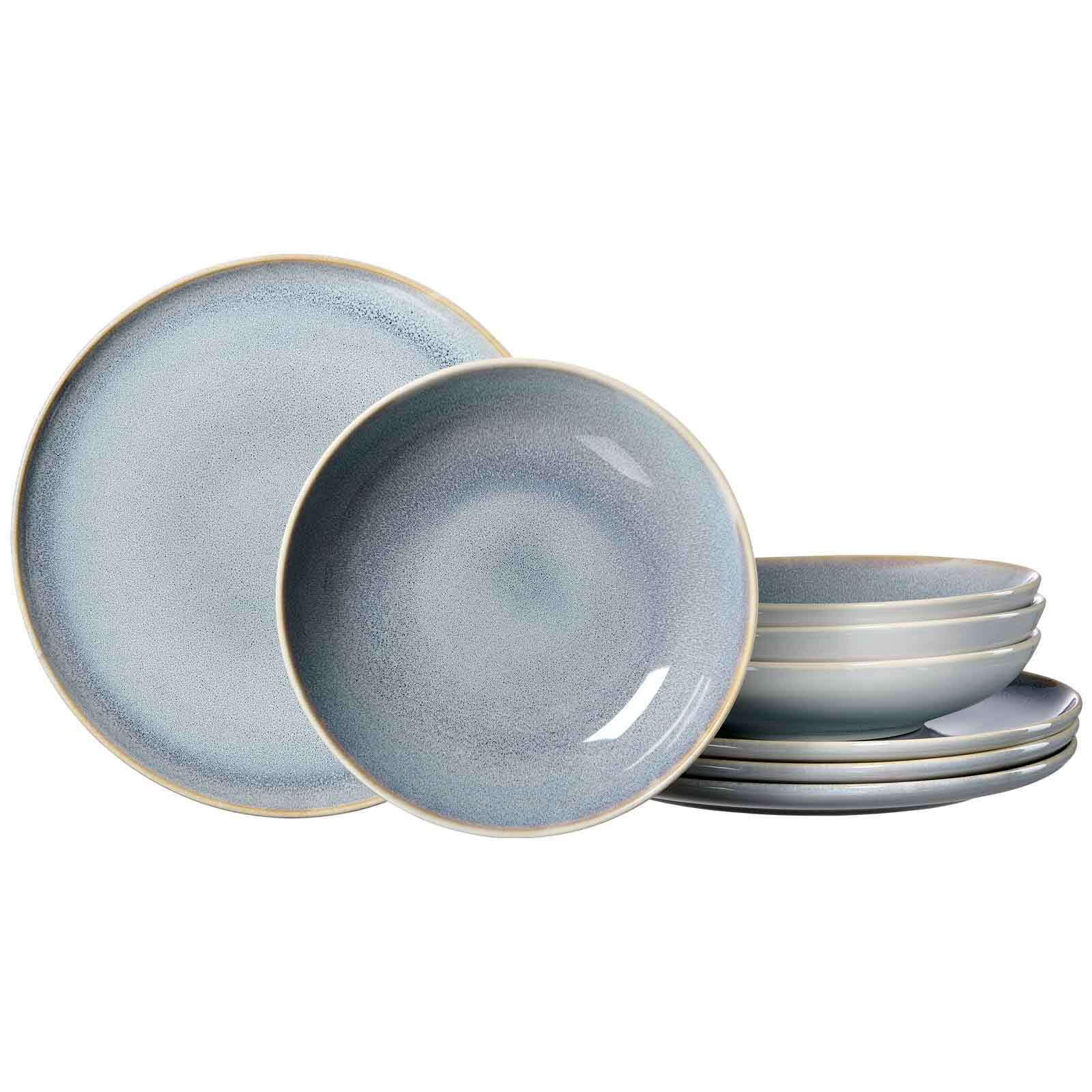 TAFELSERVICE Skagen Stone grau 8er Set - Grau, Keramik (1/1/1cm) - Ritzenhoff Breker