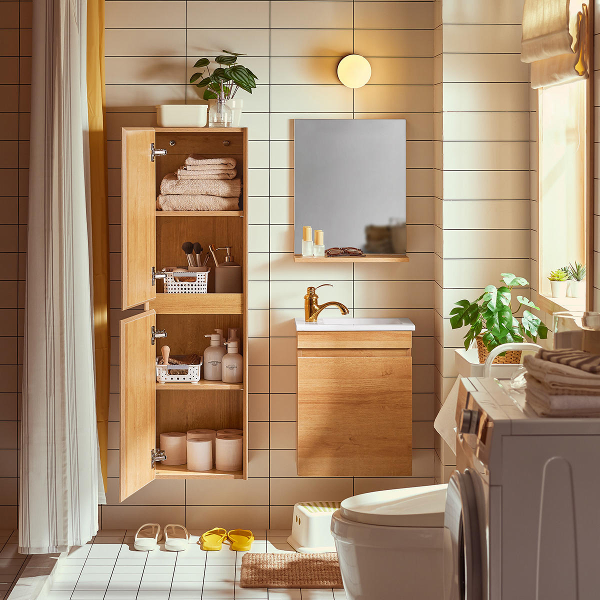 HÄNGESCHRANK Natur - Braun, Holzwerkstoff (35/120/30cm) - SoBuy