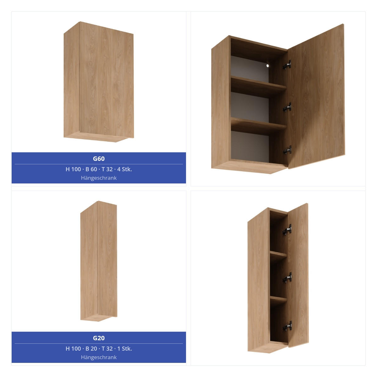 KÜCHENZEILE 320 x 160 cm - Sorento KS13-M320 - in Sonoma Eiche - Schwarz/Sonoma Eiche, Holz/Metall (480/247/58cm)