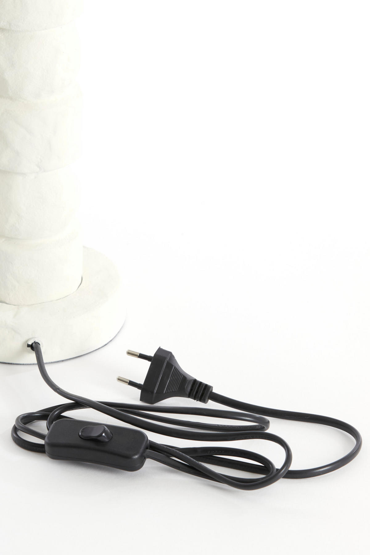 LAMPENFUSS Active Weiß Ø13/45 cm - Weiß, Metall (13/13/45cm) - Light & Living