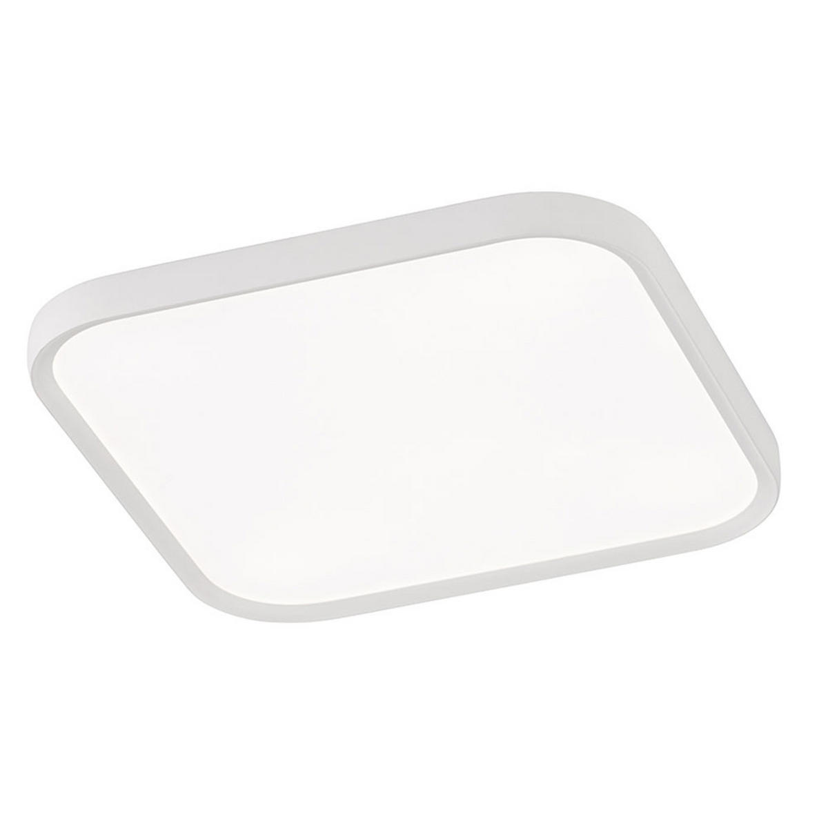 LED DECKENLEUCHTE Metall Weiß - Weiß, Metall (48/48/4cm) - Wofi