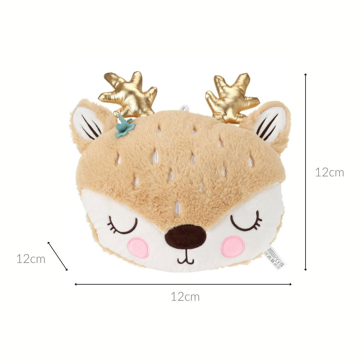 KUSCHELKISSEN Rentier 28/25/10 cm - Multicolor, Textil (25/28cm) - Home Styling Collection