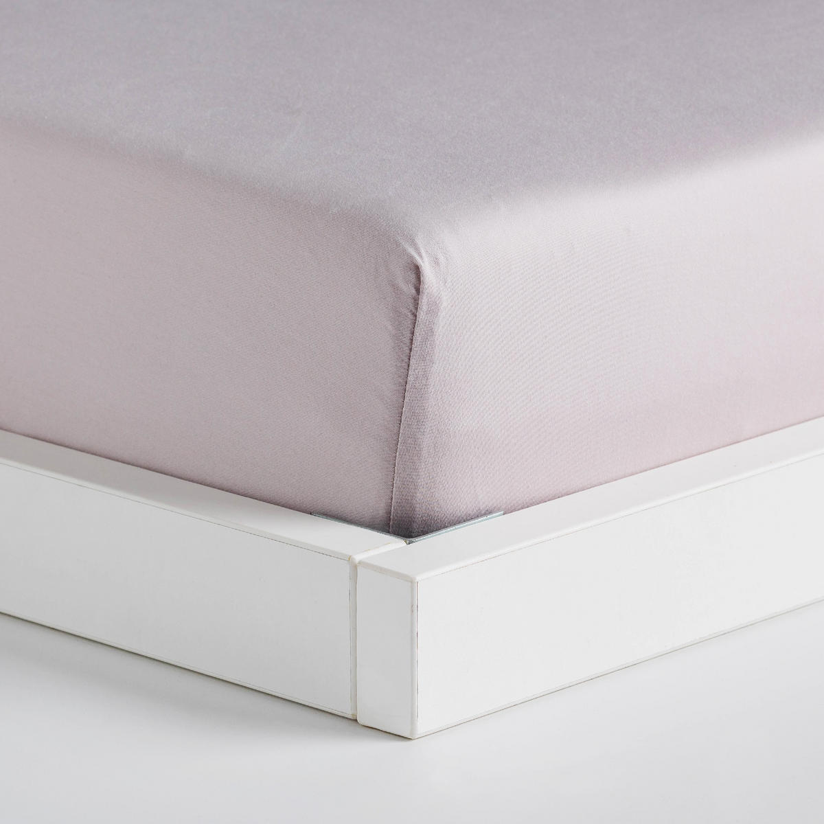 SPANNBETTTUCH Satinette - Hellrosa, Textil (180/200cm) - home&you