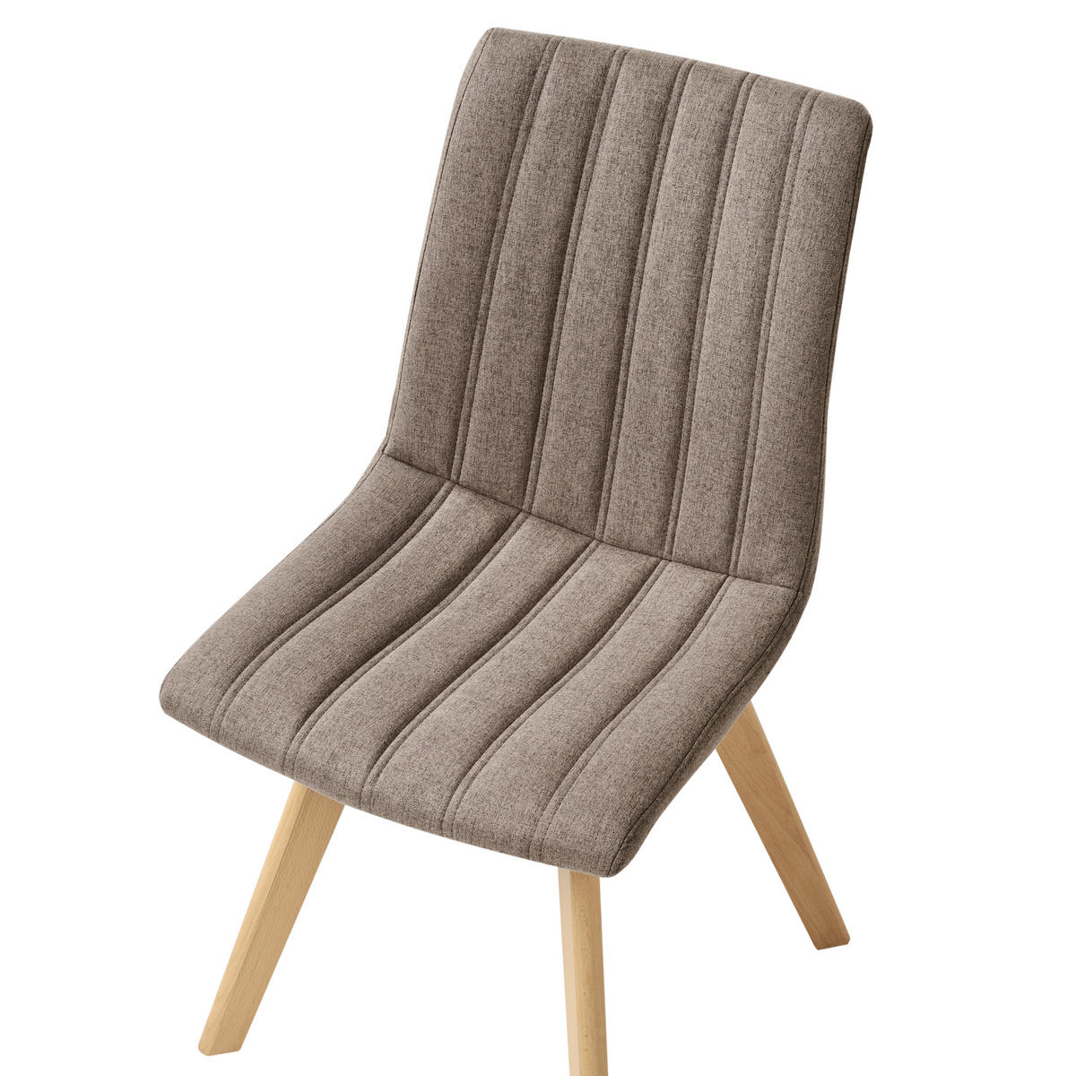 ÉTKEZŐSZÉK 2 darabos Szett Szövet Barna Calgary - barna, textil (48/86/56cm) - Beliani