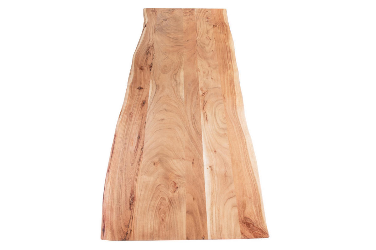 TISCHPLATTE CURT - Beige/Naturfarben, Akazienholz/Holz (60/160/3cm) - SAM