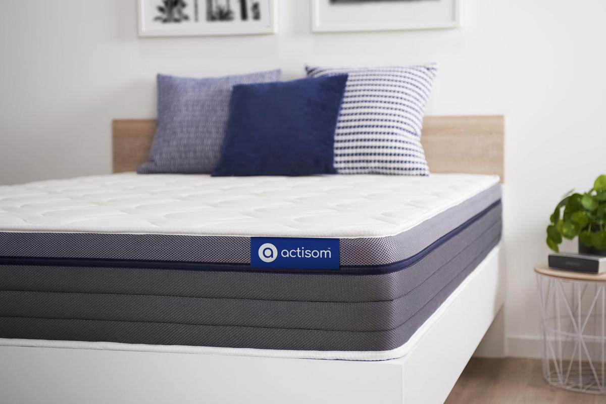 MATRATZE Actilatex zen Latex und Memory-Schaum 105 x 200 cm h1 - Weiß, Textil (105/200cm) - ACTISOM