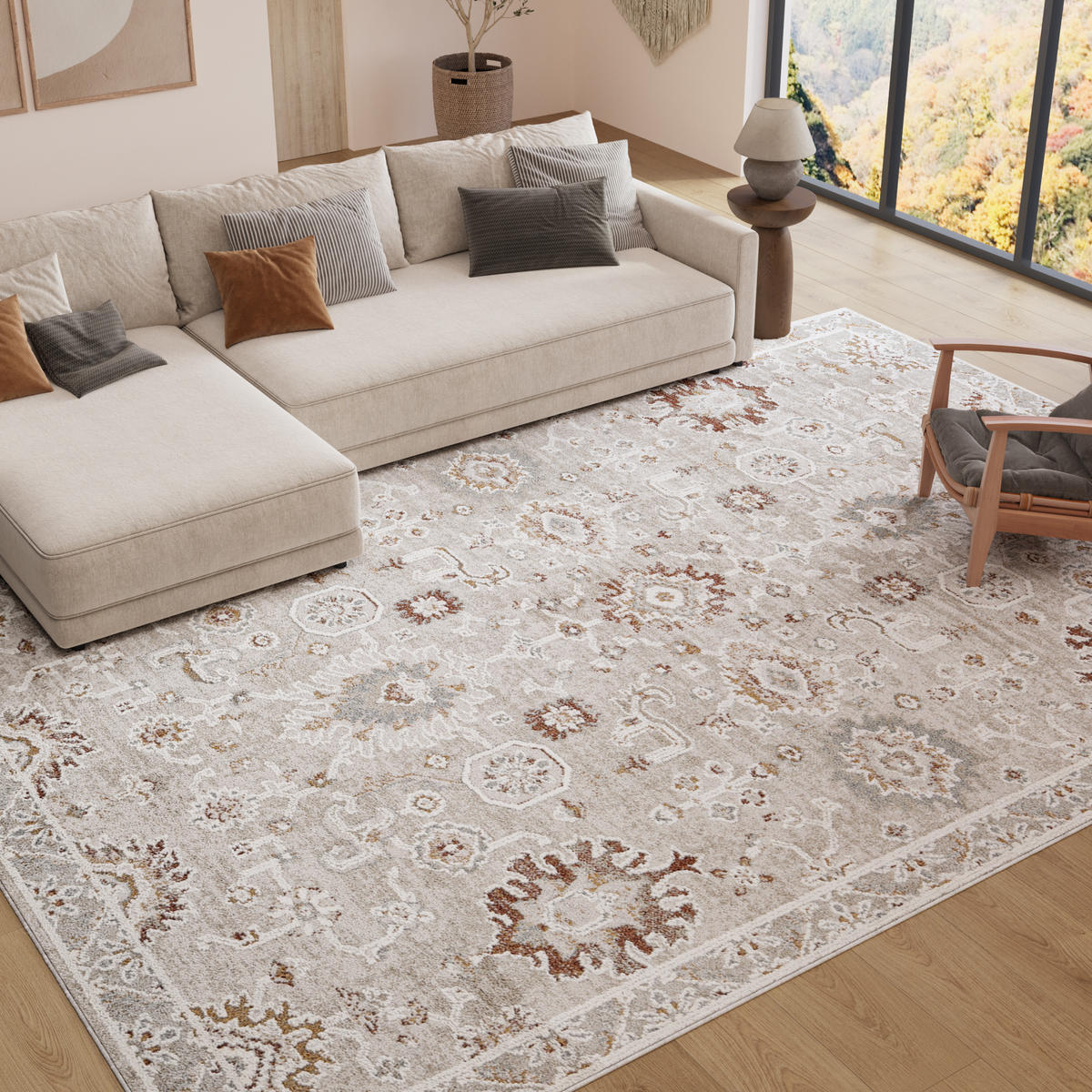 TEPPICH TREND Creme 140/200 cm - Creme, Textil (140/200cm) - Tapiso