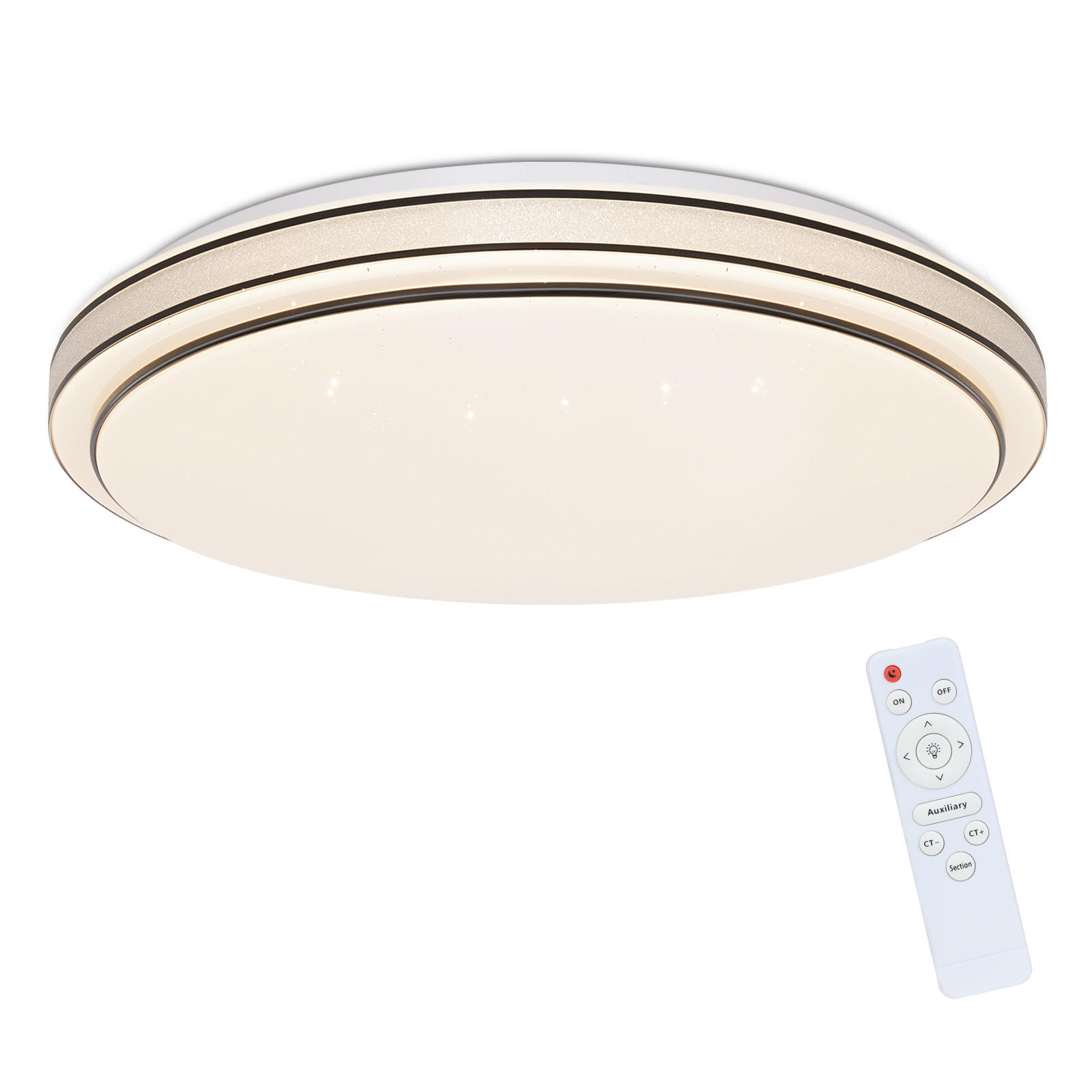 LED-DECKENLEUCHTE Benjamin 27/27/6 cm - Schwarz, Kunststoff (27/27/6cm) - Nettlife