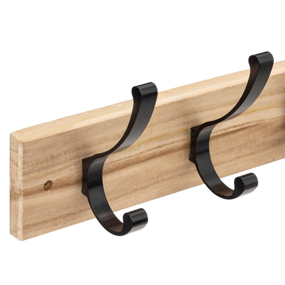 WANDHAKEN Holz - Braun, Holz (8/13.5/42cm)