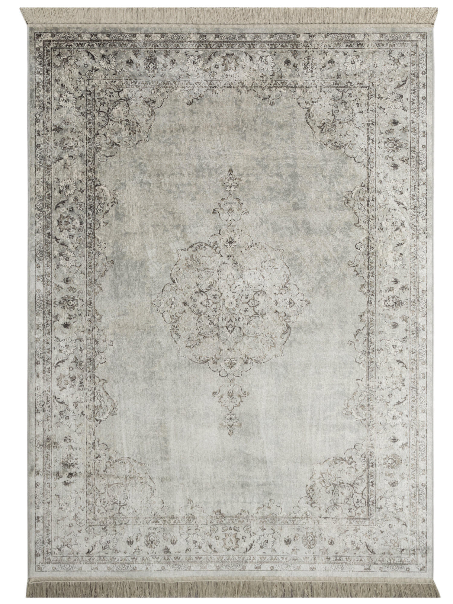 ORIENTTEPPICH 135/195 cm Riad Vintage Keshan - Grau, Textil (135/195cm) - Steffensmeier
