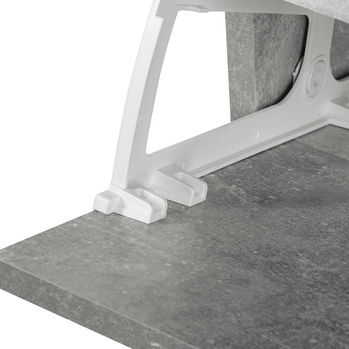 GARDEROBE DE-16751 Beton-Effekt Grau - Grau, Holzwerkstoff (24/191/90cm) - ComfortXL