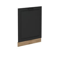 ČELNÍ PANEL MYČKY R-Line Antracitový venkovský dům - medově dubová/antracitová, kompozitní dřevo (60/81.8/1.6cm) - Vicco