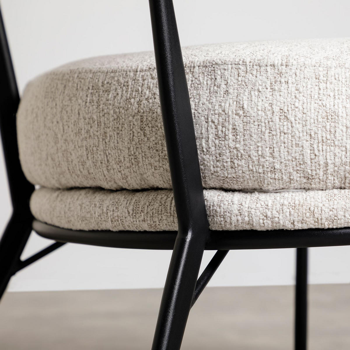 SESSEL MANAO - Beige, Textil (62/68/68cm) - IDIMEX