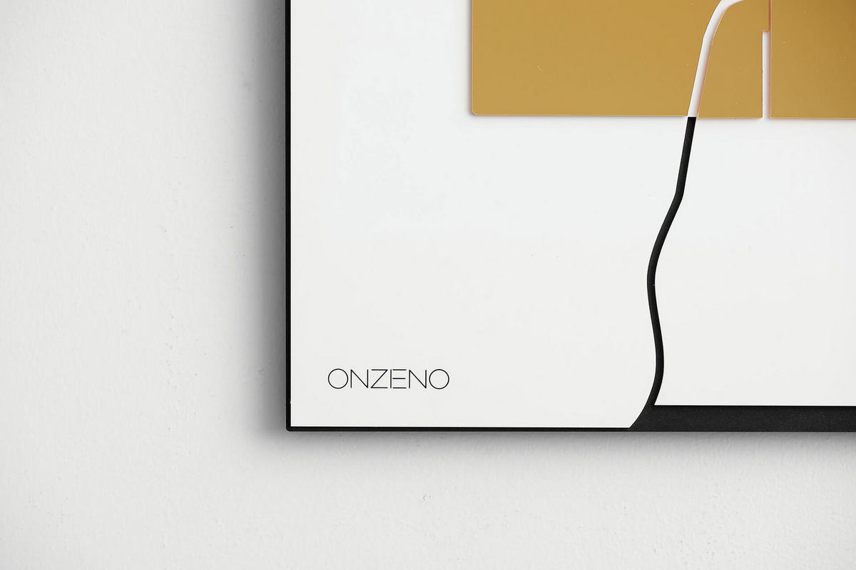 WANDUHR Design Weiß 40/51 cm - Weiß, Kunststoff (40/50.5/1cm) - ONZENO