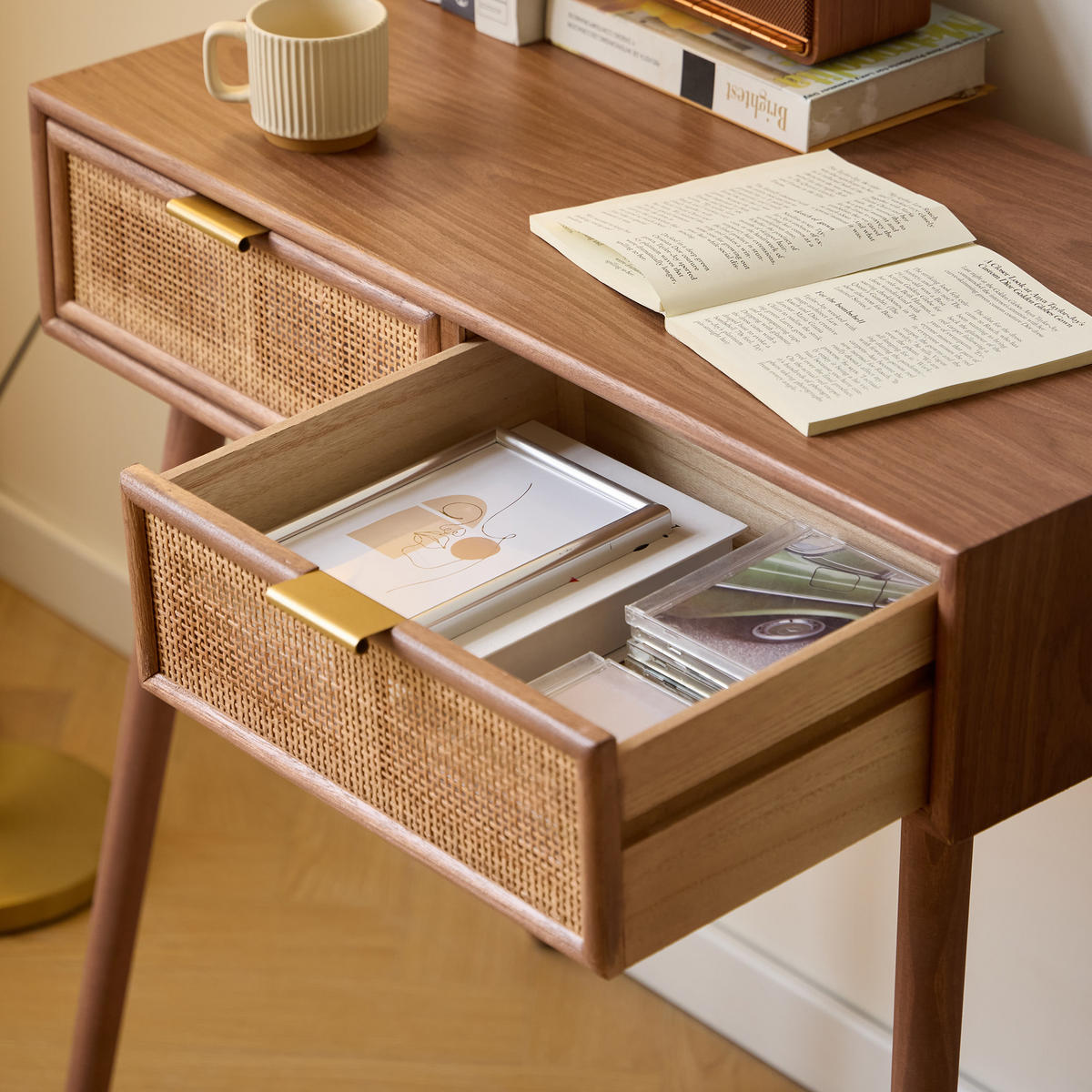 KONSOLENTISCH Rechteckig Braun 80 x 42 x 79 cm - Braun, Holz (42/80/79cm) - Nordlys