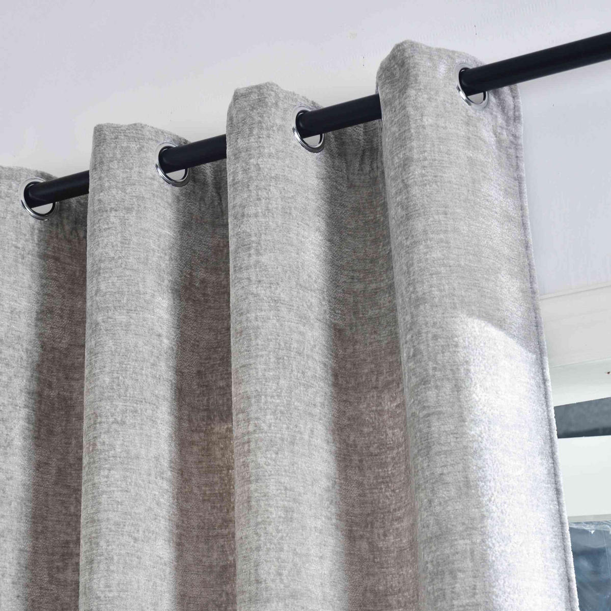 VORHANG NÜRNBERG HxB 245x135 cm Grau - Grau, Textil (135/245/245cm) - Gardinenbox