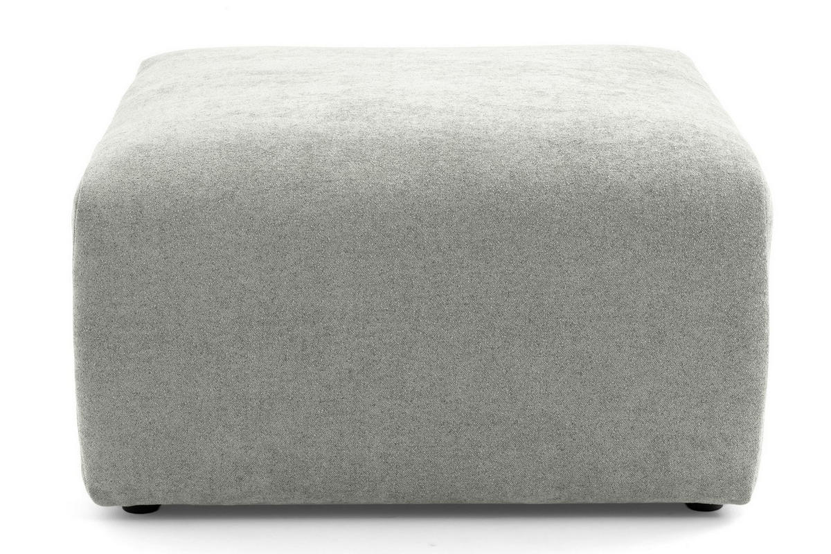 4-SITZER modulares Ecksofa HEAVEN SET 3 Links, Breite 270 cm Webstoff Grau - Schwarz/Grau, Holz/Kunststoff (245/270cm) - Muffo