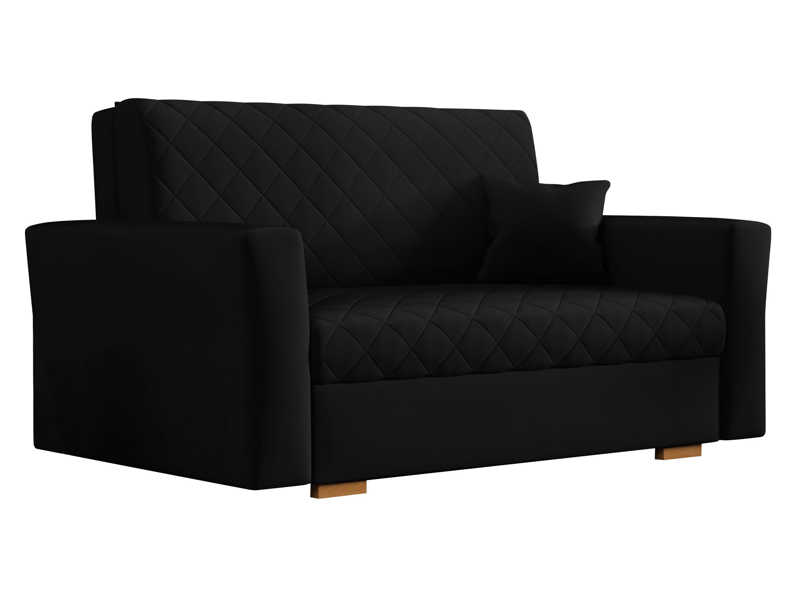 SCHLAFSOFA Viva Caro II - Schwarz/Braun, Holz/Textil (145/85/98cm) - MIRJAN24