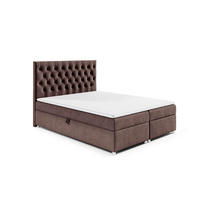 BOXBETT mit Bettkasten Trinity K-14 Bonellfederkern - Braun, Holz/Holzwerkstoff (140/200cm) - Best For Home