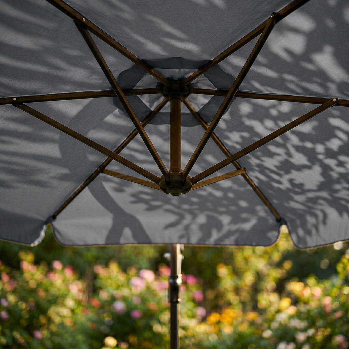 SONNENSCHRIM Grau 245/300 cm - Schwarz/Grau, Metall (300/300cm) - Akord