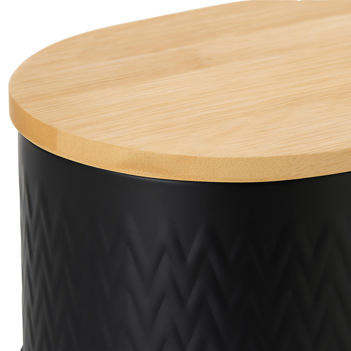 BROTKASTEN - Schwarz, Holz/Metall (33.5/12/18cm) - Relaxdays
