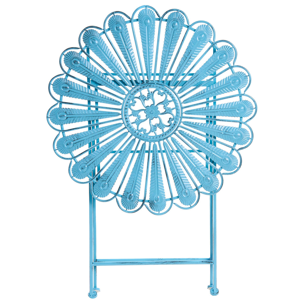 BISTRO STOLEK 71/71 cm Kov Modrý Pavia - modrá, kov (71/71/76cm) - Beliani