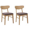 ESSZIMMERSTUHL Beige, Taupe 2er-Set - Taupe/Beige, Holz (45/79/49cm) - MCW