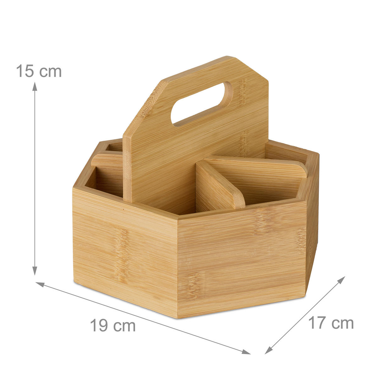 STIFTEHALTER - Hellbraun, Holz/Holzwerkstoff (17/15/19cm) - Relaxdays