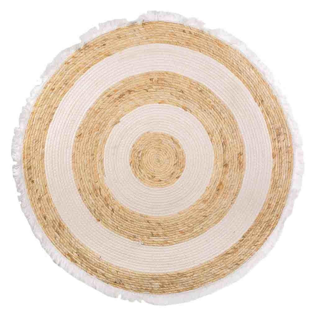 NATURFASERTEPPICH braun handgewebt D100x1 cm - Multicolor, Naturmaterialien/Naturmaterialen (100/100cm) - Wanderlust