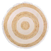 NATURFASERTEPPICH braun handgewebt D100x1 cm - Multicolor, Naturmaterialien (100/100cm) - Wanderlust