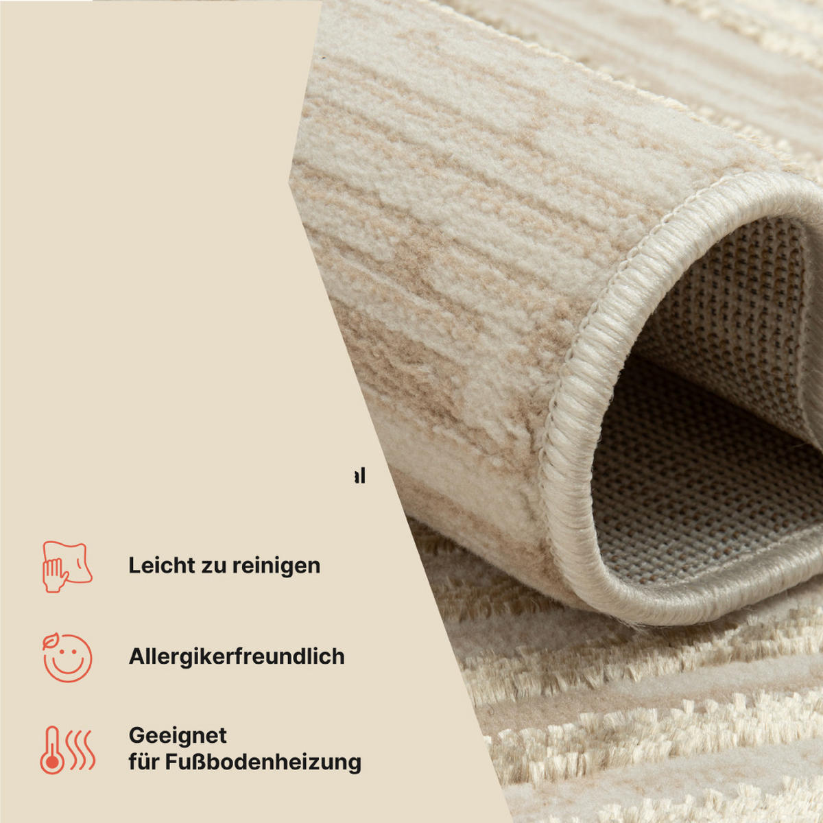 TEPPICH CRYSTAL Creme Beige 300/400 cm - Beige/Creme, Textil (300/400cm) - Tapiso