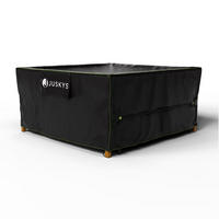 GARTENMÖBELABDECKUNG CoverSafe Pro schwarz - Schwarz, Kunststoff (200/90/200cm) - Juskys