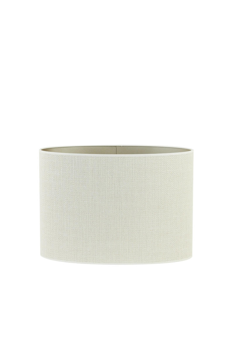 LAMPENSCHIRM Saverna Weiß 30/15/25 cm - Weiß, Textil (30/15/25cm) - Light & Living