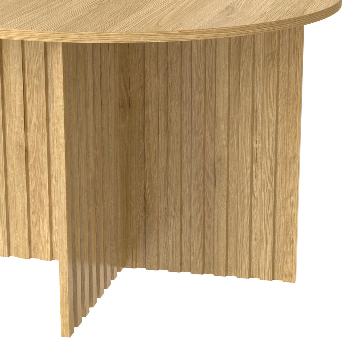 SADA konferenčních stolků 76/76/50 cm přírodní z MDF a dřevotřísky ve 2dílném vnořitelném setu - přírodní, kompozitní dřevo (76/76/50cm) - OKWISH