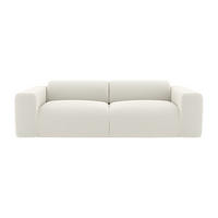 SOFA - 3 Personen - stoff - weiß Pogni - Weiß, Textil (205/73/97cm) - Vente-Unique