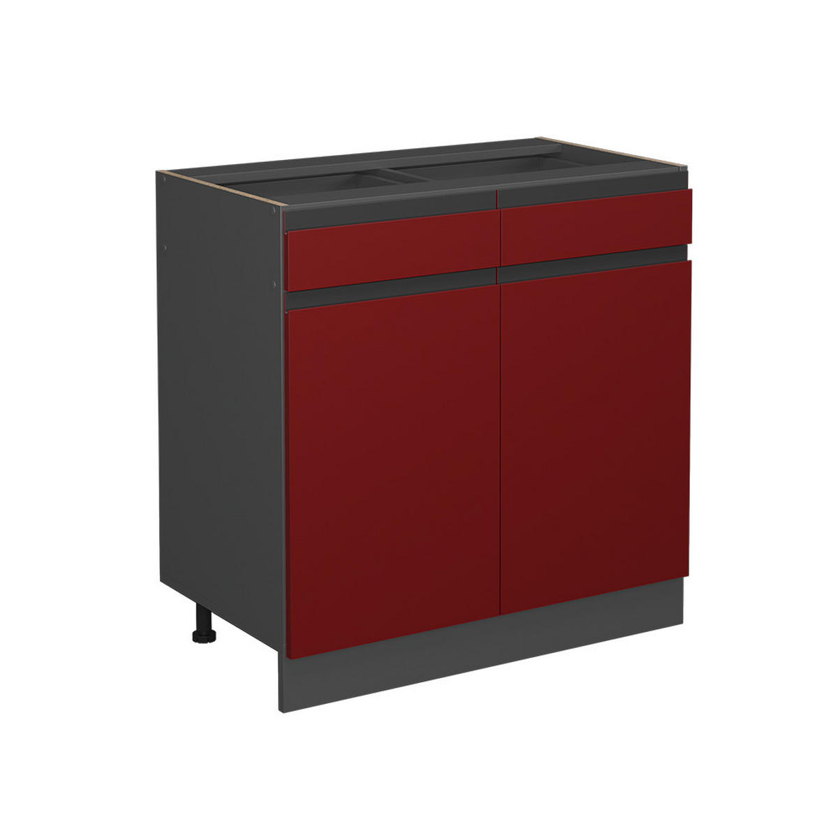 KÜCHENFRONT R-Line Rot 79.2 x 70.8 cm Möbelfront für den Schubladenunterschrank - Rot, Holzwerkstoff (79.2/70.8/1.6cm) - Vicco