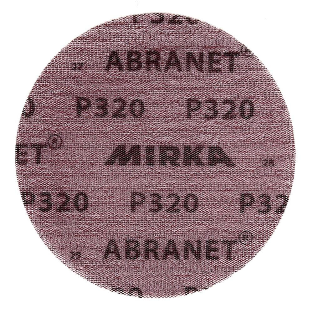 MIRKA ABRANET Schleifscheiben Grip 150mm P320 50 Stk. ( 5424105032 ) - Multicolor, Metall (16/220/9.5cm) - Mirka