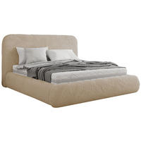 POLSTERBETT BENEA CLASSIC 200/200 - Creme Plüsch - ohne Matratze - Creme, Textil (200/200cm) - MKS