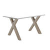 SCHREIBTISCH Edie 1 120 x 70 x 75 Computertisch eiche sägerau/weiß matt lack - Weiß, Holz (120/70/75cm) - 58aufmkessel