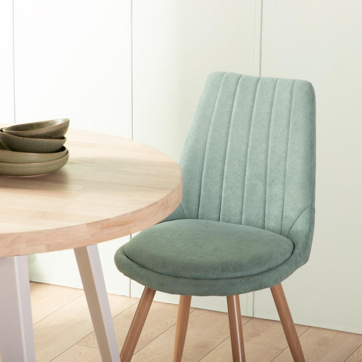 ESSZIMMERSTUHL Ingrid Grün 47 cm x 87 cm - Grün, Textil (47/87/50cm)