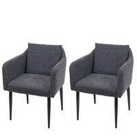 ESSZIMMERSTUHL Anthrazit 2er-Set - Anthrazit, Textil (60/86/65cm) - MCW