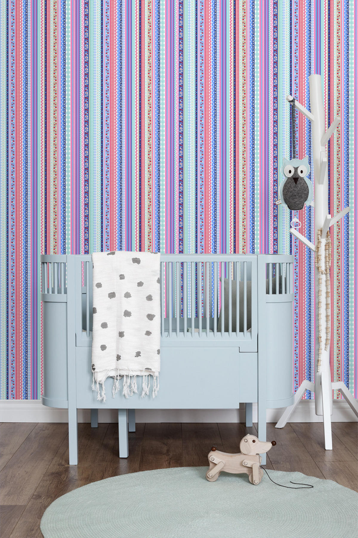 TAPETE Schleifen 53 cm x 10.05 m - Pink, Papier (53/0.1cm) - ESTAhome