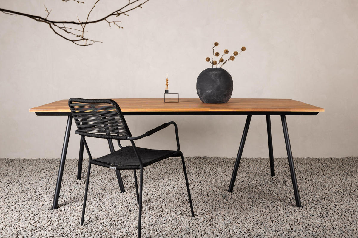 GARTENESSTISCH CHAN Braun 100x200x74 cm - Braun, Holz (200/100/74cm) - FURNLUX