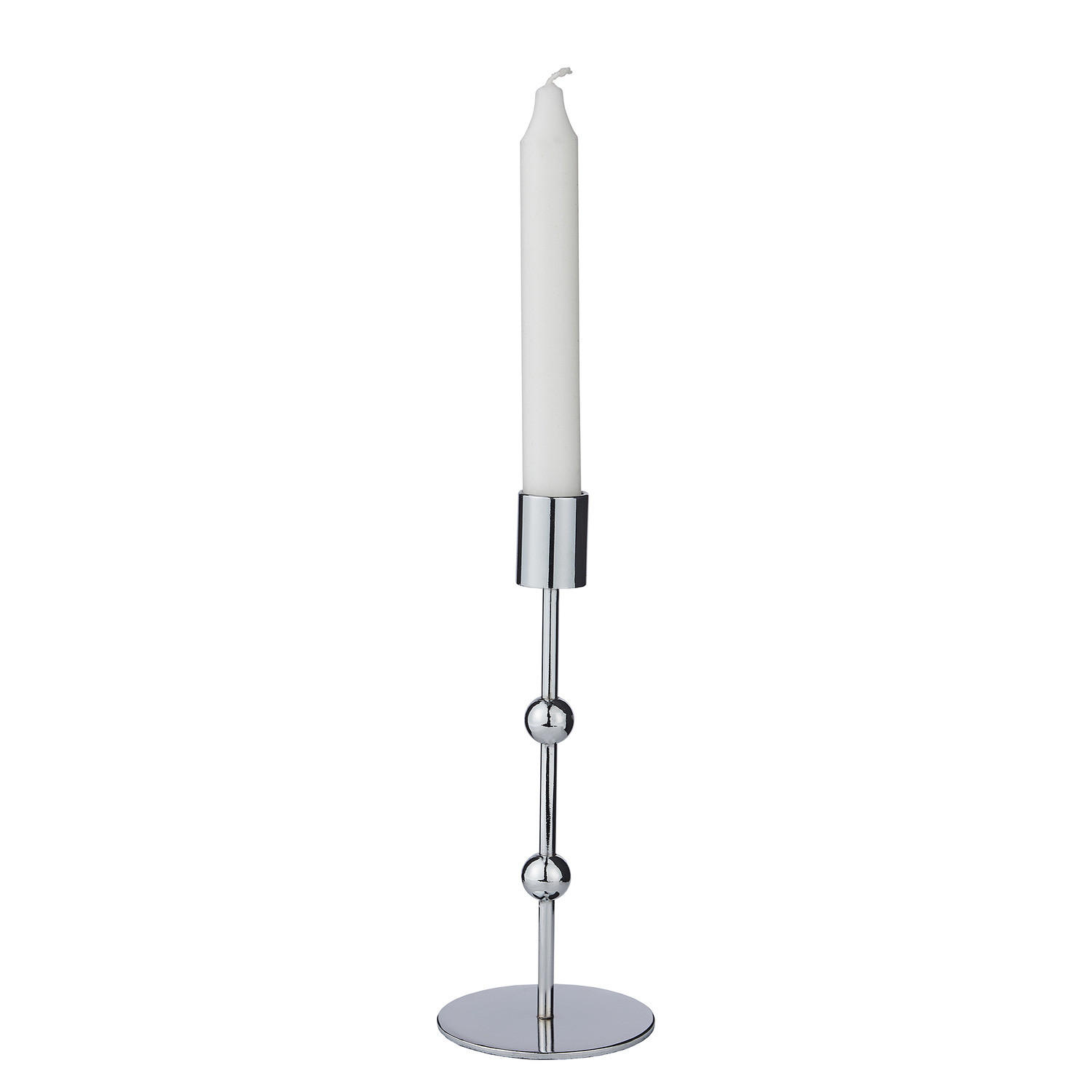 KERZENHALTER Orb - Silberfarben, Metall (8/19/8cm) - BUTLERS