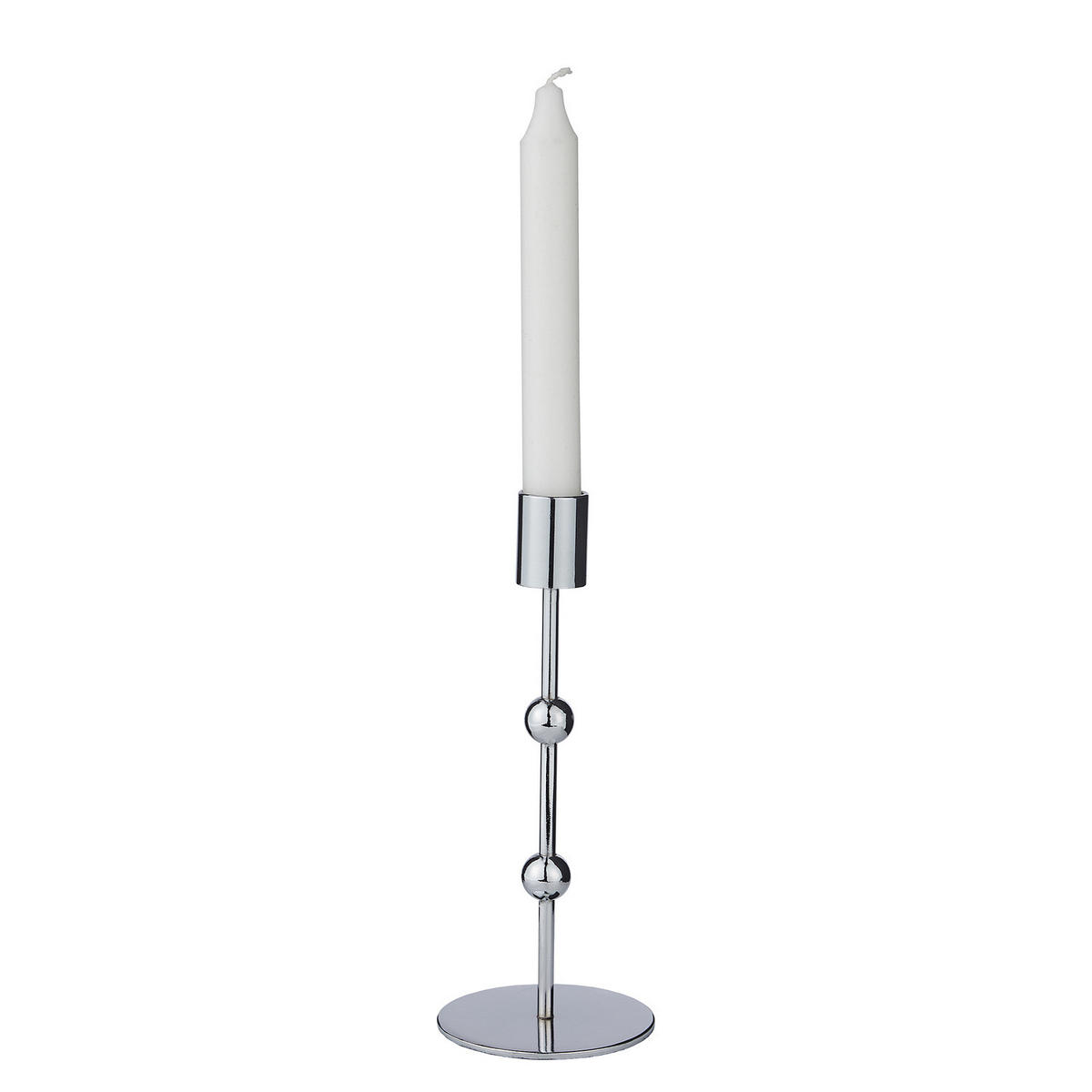 KERZENHALTER Orb - Silberfarben, Metall (8/19/8cm) - BUTLERS