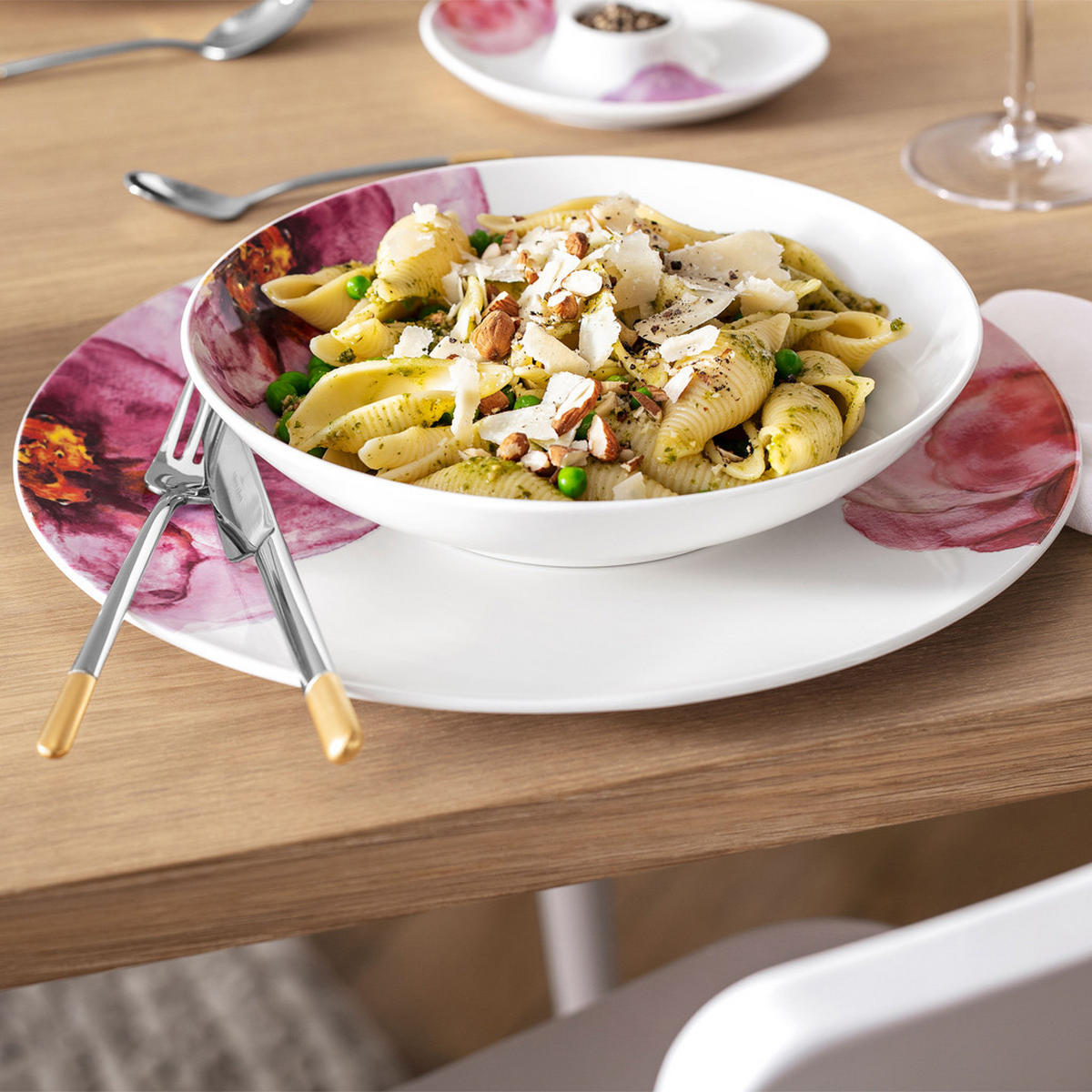 GOURMETTELLER Rose Garden bunt ø 31,8 cm 6er Set - Multicolor, Keramik (31.8cm) - Villeroy & Boch