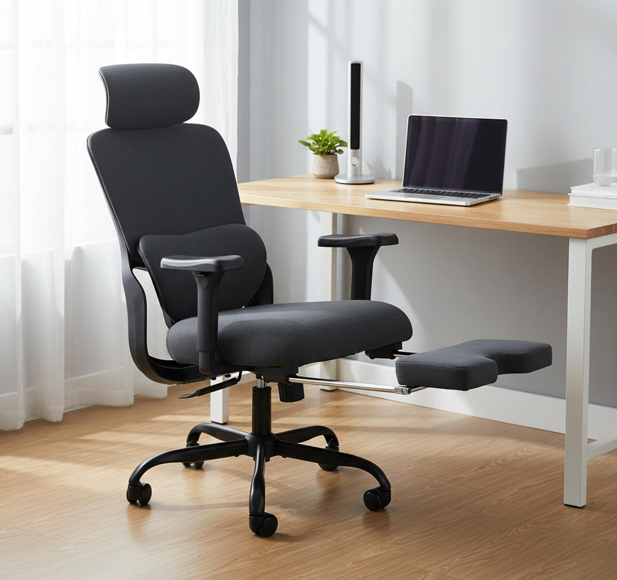 BÜROSTUHL Exion schwarz/schwarz - Schwarz, Kunststoff/Metall (69/133/70cm) - TPFLiving