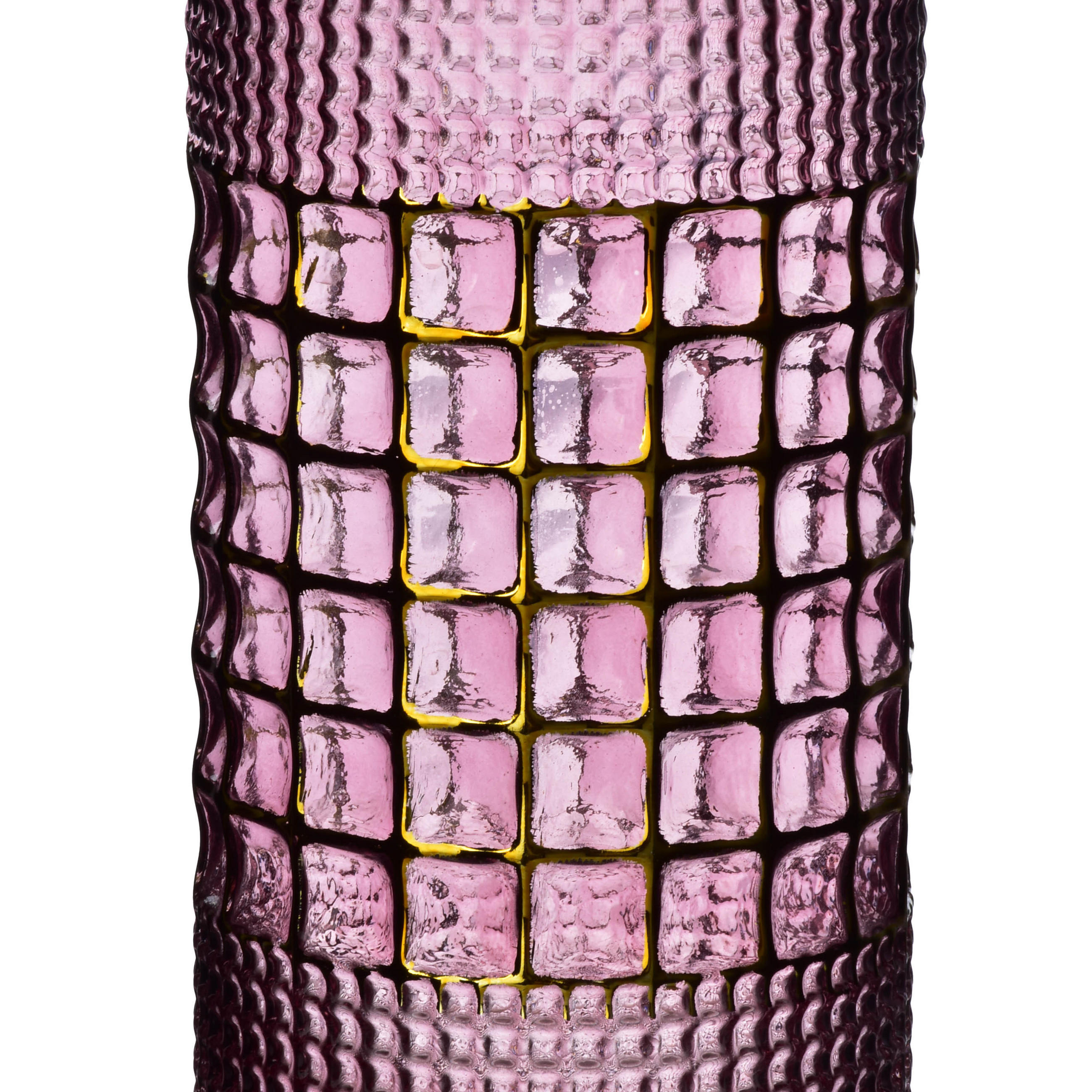 VASE Serenite Rosa 12/12/30.5 cm Glas - Rosa, Glas (30.5cm) - Mondex