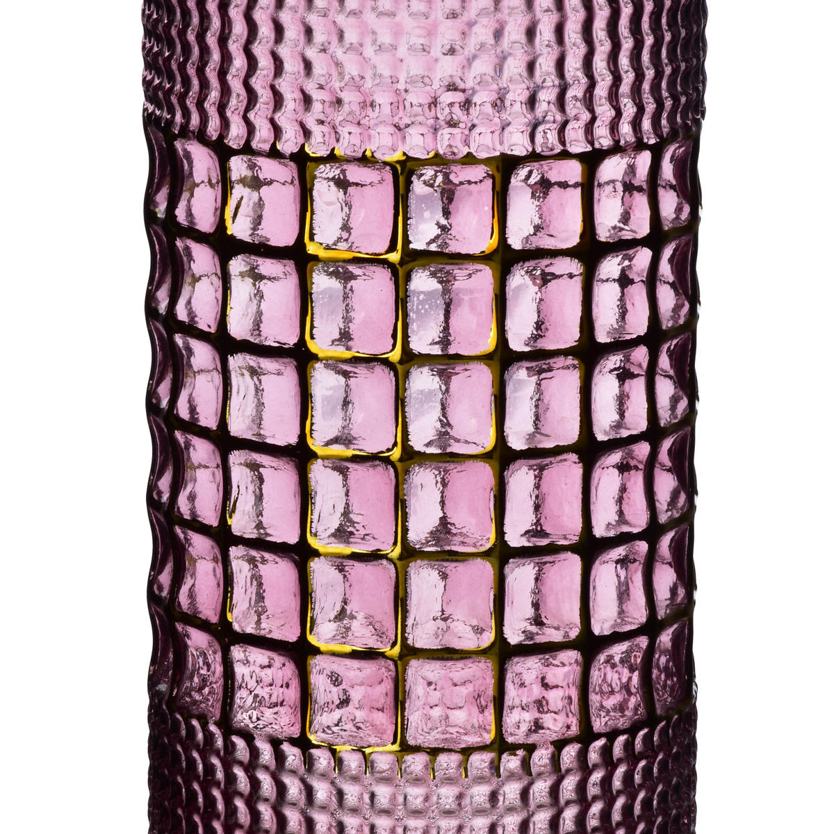 VASE Serenite Rosa 12/12/30.5 cm Glas - Rosa, Glas (30.5cm) - Mondex