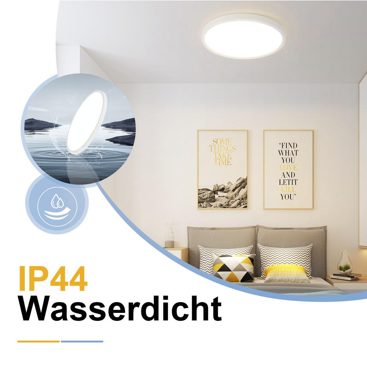LED-DECKENLEUCHTE Lucier 30/30/2.4cm - Weiß, Kunststoff (30/30/2.4cm) - Nettlife